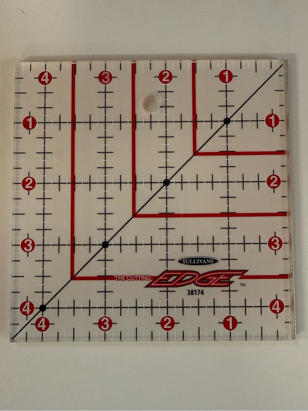 Quilting and Sewing Ruler The Cutting Edge™ 4.5" x 4.5" Ruler